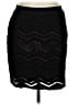 Studio M 100% Polyester Chevron-herringbone Black Casual Skirt Size L - photo 1