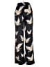 H&M Print Black Casual Pants Size 6 - photo 2