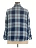 Sanctuary 100% Rayon Plaid Blue 3/4 Sleeve Button-Down Shirt Size 2X - photo 2