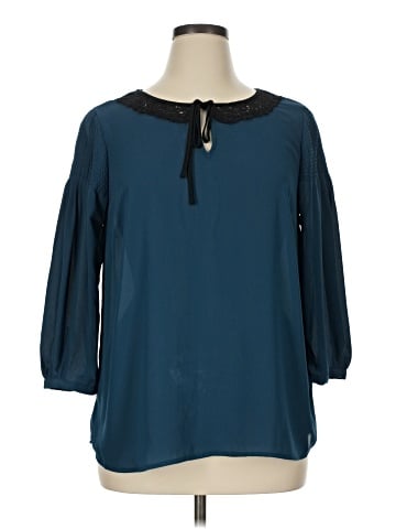 Disney LC Lauren Conrad 3/4 Sleeve Blouse (view 1)