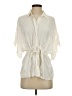 Zara Ivory Short Sleeve Blouse Size XS - photo 1