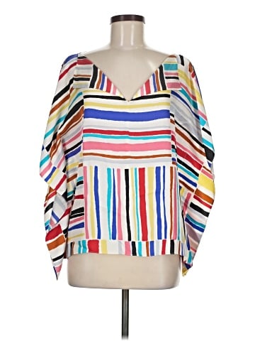 W by Worth 3/4 Sleeve Silk Top (view 1)