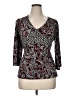 Unbranded Burgundy 3/4 Sleeve Blouse Size XL (estimated) - photo 1