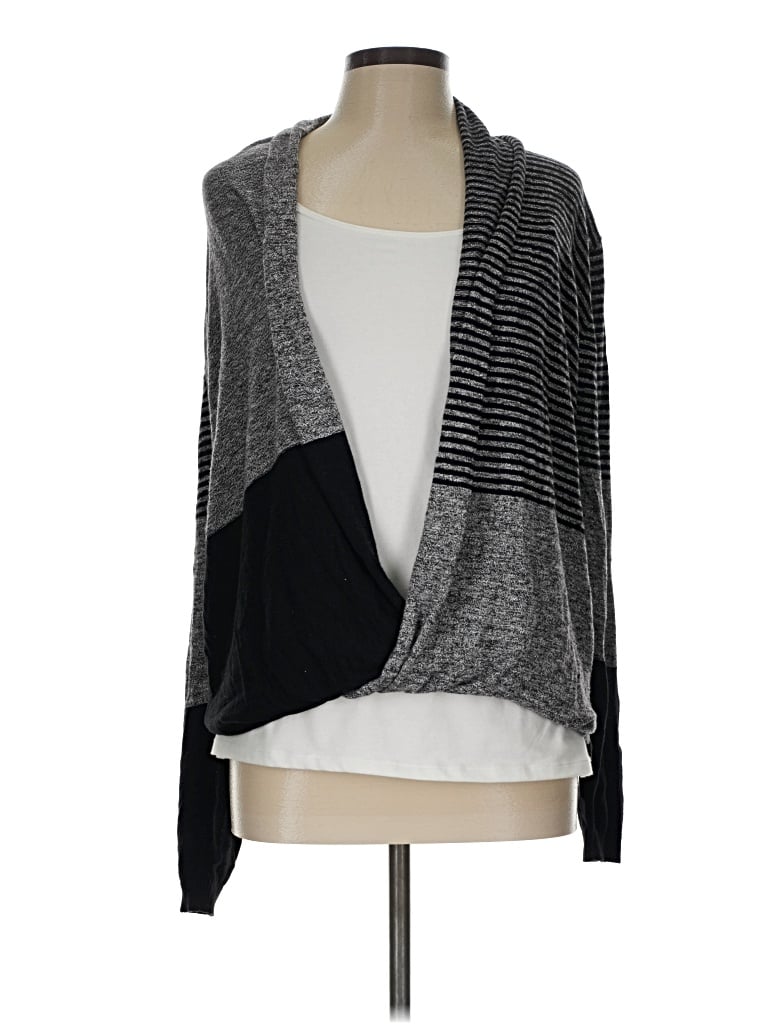 Pre-owned Max Studio Cardigan Sweater In Gray
