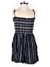 Ann Taylor LOFT 100% Rayon Checkered-gingham Blue Romper Size XS (petite) - photo 1