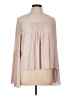 A.L.C. 100% Polyester Tan Long Sleeve Blouse Size 10 - photo 1