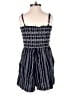 Ann Taylor LOFT 100% Rayon Checkered-gingham Blue Romper Size XS (petite) - photo 2