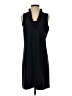 Chico's Solid Black Casual Dress Size S - photo 1