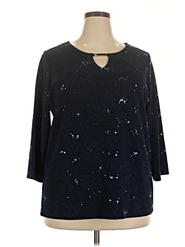 JM Collection 3/4 Sleeve Top (view 1)