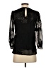 Reiss 100% Polyester Black 3/4 Sleeve Blouse Size 0 - photo 2