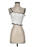 Meshki White Sleeveless Top Size S - photo 1