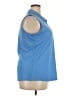 Greg Norman Blue Sleeveless Button-Down Shirt Size XXL - photo 4