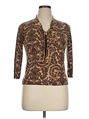 Talbots 3/4 Sleeve Silk Top (view 1)