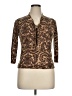 Talbots Brown 3/4 Sleeve Silk Top Size XL Petite - photo 1