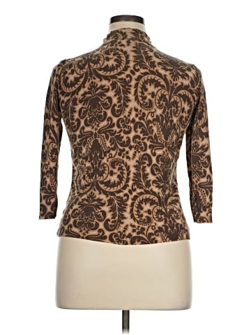 Talbots 3/4 Sleeve Silk Top (view 2)