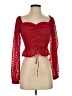 Hollister 100% Polyester Red 3/4 Sleeve Blouse Size S - photo 1