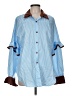 Unbranded 100% Polyester Blue 3/4 Sleeve Blouse Size M - photo 1