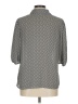 Max Studio 100% Polyester Houndstooth Gray 3/4 Sleeve Blouse Size M - photo 2