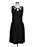 Guy Baxter Solid Black Casual Dress Size 10 - photo 1