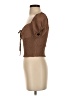 Love Tree 100% Polyester Brown Short Sleeve Top Size S - photo 5