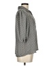 Max Studio 100% Polyester Houndstooth Gray 3/4 Sleeve Blouse Size M - photo 4