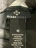 Ronni Nicole Stripes Silver Gold Formal Skirt Size 16 - photo 4