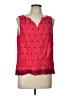 Gap 100% Polyester Red Sleeveless Blouse Size L - photo 1