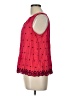 Gap 100% Polyester Red Sleeveless Blouse Size L - photo 5