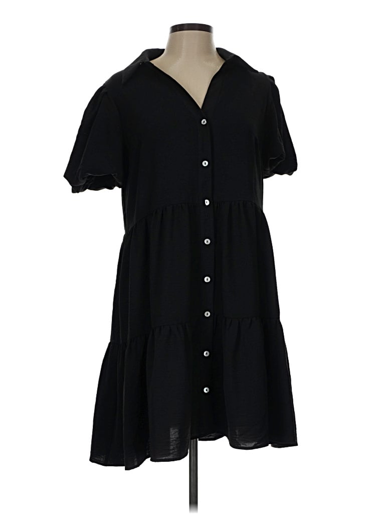 Pre-owned 1.state Casual Dress In Black