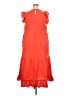 Universal Thread 100% Cotton Orange Casual Dress Size XXL - photo 2