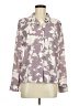 Nordstrom Rack 100% Polyester Floral Purple Long Sleeve Blouse Size M - photo 1