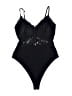 Faded Rose 100% Polyester Black Bodysuit Size M - photo 1