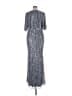 Mac Duggal Silver Cocktail Dress Size 16 - photo 2