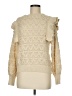 Baciano 100% Cotton Ivory Turtleneck Sweater Size M - photo 1