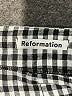 Reformation 100% Linen Houndstooth Black Linen Pants Size 0 - photo 7