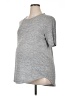 Gap - Maternity Gray Short Sleeve Top Size XL Maternity - photo 1