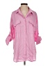 Love Tree Pink 3/4 Sleeve Button-Down Shirt Size S - photo 1