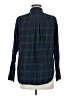 Old Navy 100% Cotton Plaid Green Long Sleeve Button-Down Shirt Size M - photo 2