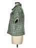 Mystree 100% Polyester Houndstooth Green Short Sleeve Blouse Size M - photo 5