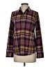 Faherty Plaid Burgundy Long Sleeve Blouse Size S - photo 1