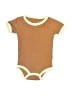 Unbranded Color Block Brown Short Sleeve Onesie 0-3 MO / 3 MO - photo 1