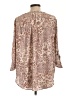 Maurices 100% Polyester Paisley Tan 3/4 Sleeve Blouse Size L (estimated) - photo 2
