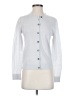 Theory 100% Wool Silver Long Sleeve Blouse Size S - photo 1