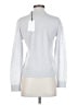 Theory 100% Wool Silver Long Sleeve Blouse Size S - photo 2