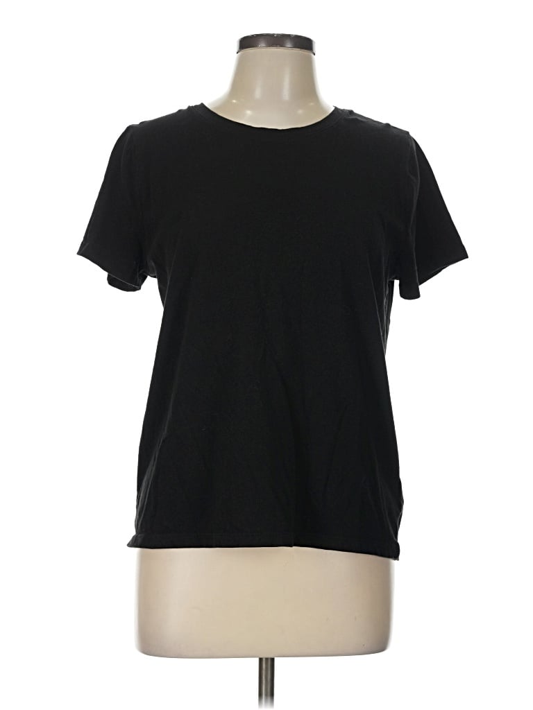 Pre-owned Time And Tru Short Sleeve T-shirt In Black