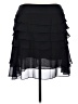 JS Collections 100% Polyester Solid Black Formal Skirt Size 16 - photo 1