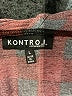 KONTROL Contemporary Red Cardigan Size L - photo 7