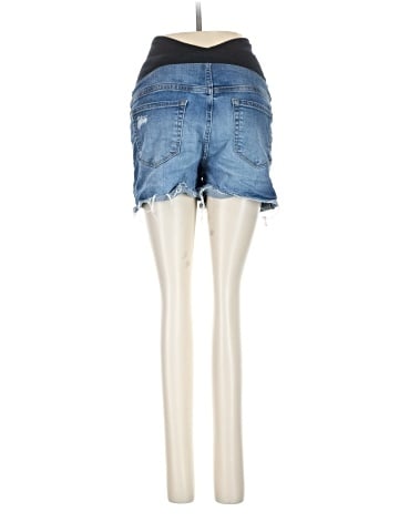 Isabel Maternity Denim Shorts (view 2)