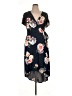 Fortune + Ivy Floral Black Blue Casual Dress Size 1X - photo 1