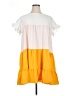 Unbranded Color Block Orange Casual Dress Size XL - photo 1
